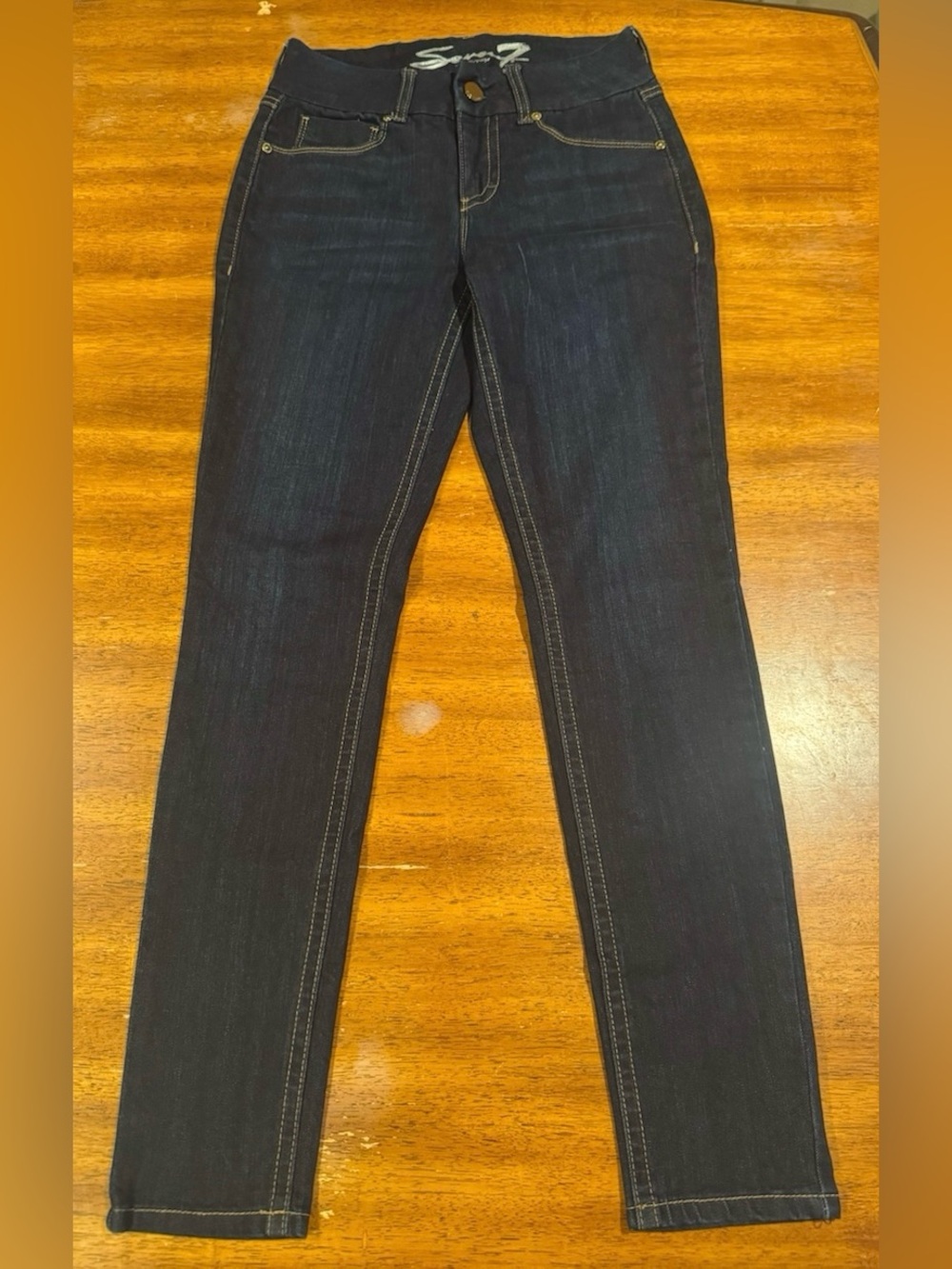 Seven7 Women's Tummyless Skinny Jeans - Classic Stretch Fit Size 6